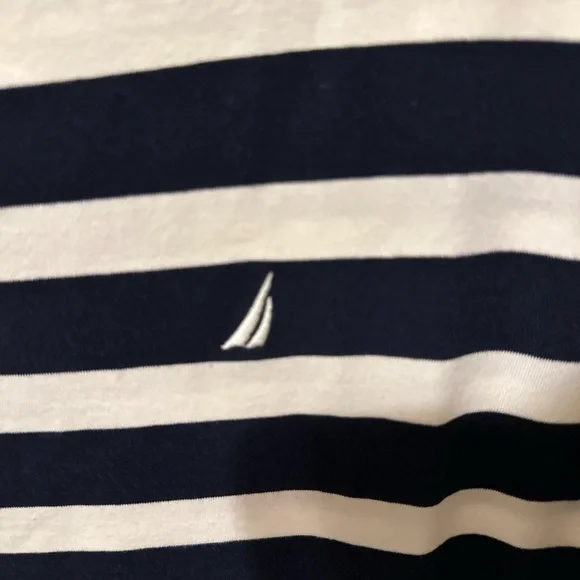 Nautica Women's Navy Striped Top. Size Medium. NWOT. - Picture 5 of 9